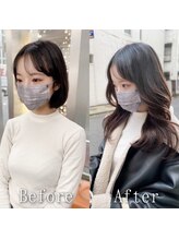 ARビューティー ギンザ(AR Beauty Ginza) 韓国風レイヤースタイル#シールエクステ#くびれヘア#美髪#銀座