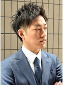 刈り上げセンターパートフェザーパーマサーフカールn