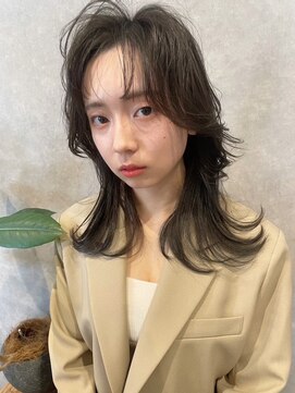アース コアフュールボーテ 長野稲田店(EARTH coiffure beaute) ダークグレージュアドミオ透明感カラーレイヤーカット