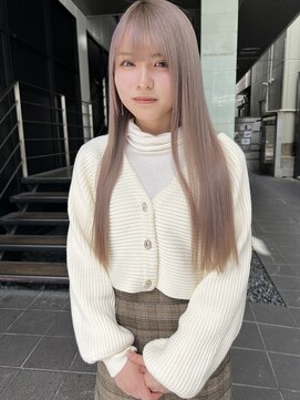 ロンド レア 天神大名店(Lond Le’a) ダブルカラー/インナーカラー/イヤリングカラー/ミルクティ/天神