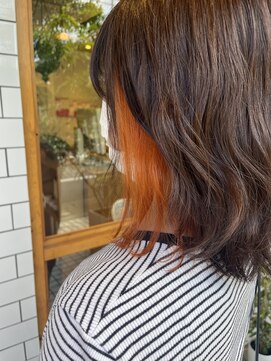 ノエル(noele) 夏カラー×オレンジイヤリング