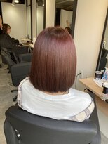 ラフ 難波店(LAFF)&nbsp;#黒髪#ボブルフ#ネビージュ#小顔#ワンレン