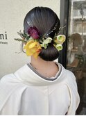 卒業式ヘアセット&袴着付け