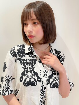 マイラ 銀座(myla) ワンカール切りっぱなし姫カットシアーカラーセミディマッシュ