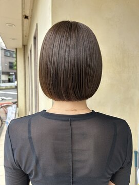 エイミーバイアフロート(amie  by afloat) ミニボブ◎ナチュラルグレージュ