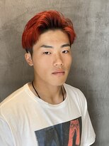 ワイズヘアー ナガサキ(Y's hair nagasaki)&nbsp;ショートツーブロックのレッドカラー