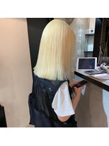 ペレ 栄店(PELE) デザインカラー/レイヤーカット/ウェットヘア/オリーブベージュ