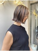 アンブレラカラー白髪ぼかし脱白髪染めデザイン北千住