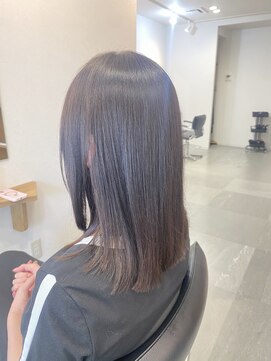 コニー アンド リリー(conne&riri) 【お客様スタイル】艶出しアッシュブラウン×ミディアムヘア