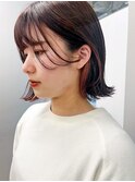 インナーカラーラベンダーレッド