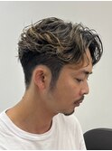 立川フェザーパーマニュアンスパーマセンターパートウルフカット