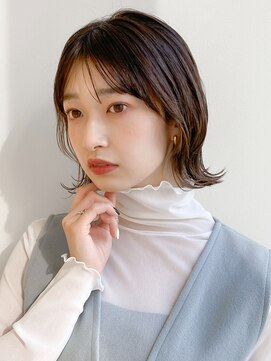 エトラ 渋谷店(etora) 前髪 外ハネボブ ワイドバング イメチェン 美髪"
