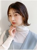 前髪 外ハネボブ ワイドバング イメチェン 美髪"