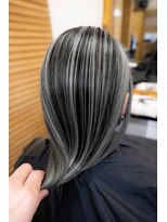 ヘアーメイク ダンス(hair make DANCE) エアータッチバレイヤージュ　シルバーグレー