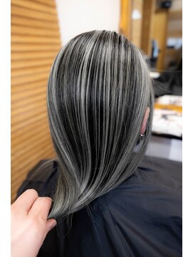 ヘアーメイク ダンス(hair make DANCE) エアータッチバレイヤージュ　シルバーグレー