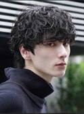 渋谷緩め波巻きスパイラルパーマシャドウパーママッシュウルフ