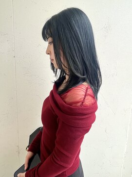 ジュエ ヘアー デザイン(Jue hair design) ブルーブラックカラーレイヤースタイル