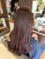 ヘアリゾート粋 ティガ 池袋店(tiga)&nbsp;艶髪/レッドブラウン/髪質改善/ゆるウェーブ