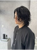 メンズミディアムパーマ