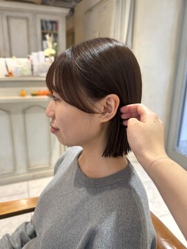 ラボヌール ヘアー エクラ(La Bonheur hair eclat) 耳にかけても可愛い♪お顔周りカット!