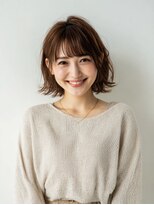 オルファ イオンタウン松ケ崎店(OLFA)&nbsp;クラゲヘアー/小顔に見せるヘア/ココアベージュ/松ヶ崎/北柏