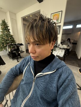 メンズハイライトマッシュヘア☆圧倒的技術のメンズヘア