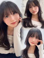 ロンドルピナス 小倉(Lond Lupinus)&nbsp;黒髪カタログ/オリーブグレー/ココアベージュ/小顔に見せるヘア