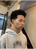 MEN’S HAIR/サーフカール/刈り上げセンターパート/心斎橋