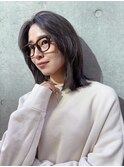 顔周りレイヤー 顔周り 透明感カラー ナチュラルヘア 艶ヘア