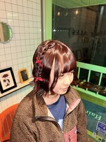 ヘアー アレス(hair ales)&nbsp;ヘアメ　編みたらし　ヘアメイク
