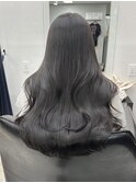 艶感グレージュカラー/大人かわいい韓国プルエクスタイル