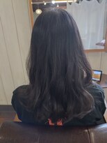 ワイエス(YS)&nbsp;透け感ダークグレージュ×ゆるレイヤーミディ
