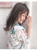 くびれセミディ《オーガニックカラースモーキーグレージュ》