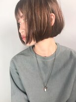 ラグゼ(Luxe)&nbsp;ぱっつんボブ&ミントグレージュ【Luxe高橋あや】表参道
