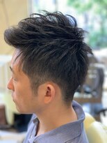 ヘアーサロン セブンベルズ マッシュツーブロックパーマ