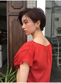 小顔ワンサイドショート＊グラデーションカラー