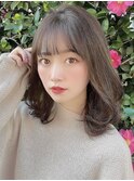 ニュアンスカラー×レイヤーロング