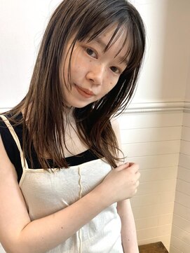 ディッセンバー 神宮前(December) 大人かわいいレイヤーロング　フェザーバング