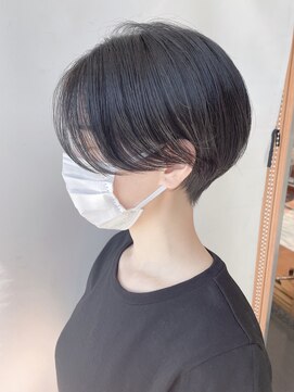 モリオフロムロンドン 原宿本店(morio from London) 【morio 原宿】黒髪　柔らかハンサムショート　大人可愛い