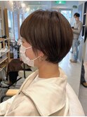 丸みマッシュショート★ショコラベージュ★メルティカラー