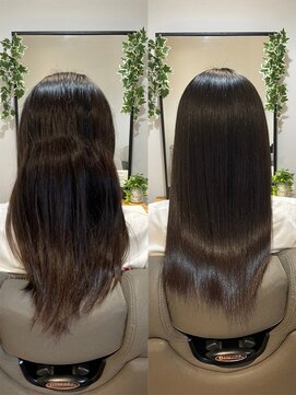 フィー 南越谷店(fee) 【Before→After】髪質改善トリートメント/ツヤ感/カット