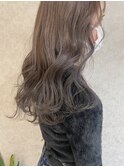 「透明感グレージュカラー」
