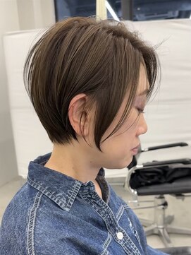 ジルブラン(JIL BLAN) ハイライトバレイヤージュダブルカラーショートカット30代40代