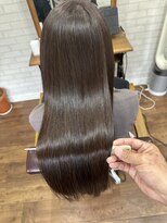 ライフ 四条畷店(Lyfe)&nbsp;髪質改善ダークアッシュグレージュ_似合わせカットセミディ_419