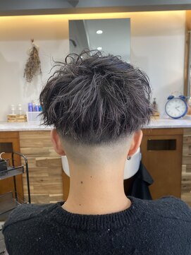 スウェル 船橋店(Swell) MEN'S/マッシュパーマ/ウルフ/アッシュブラック/カルマパーマ3