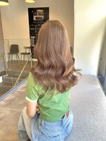 アオ(ao.)&nbsp;ブリーチなしベージュ/シアーカラー/姫カット/セミディ