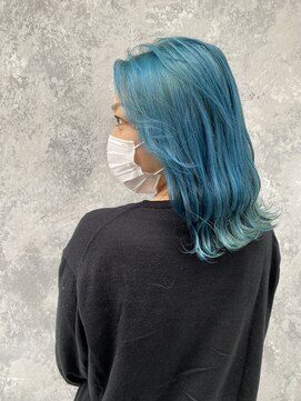 ネイロ 錦糸町(NeiRo) 水色カラーマッドブルーエメラルドグリーンハイトーンカラー