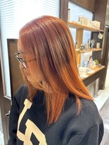 ブランシェ 小牧店(BRANCHE)&nbsp;ブリーチありオレンジカラー〔西尾〕