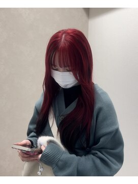 ヘーゼル 博多(HAZEL.) レッド×ブラック/デザインカラー