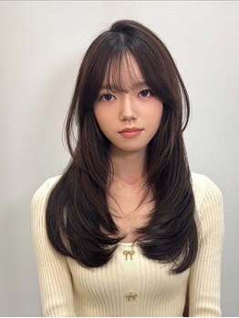 アトリエボブの写真/【岡山/大元】顔周りカットにこだわり,伸ばしかけヘアも可愛く◎トレンドの艶髪韓国hairもお任せください♪